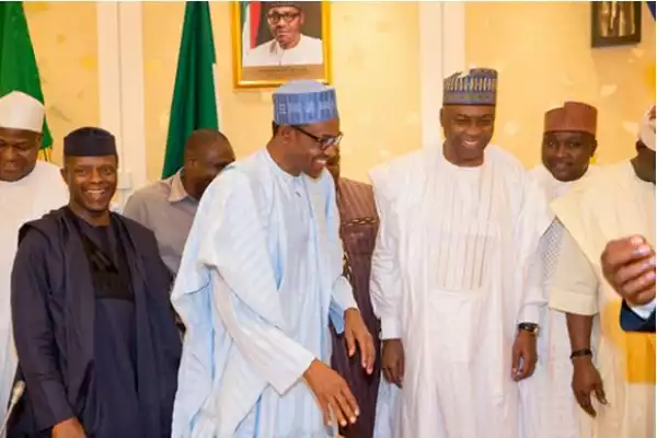 Photos: See Faces Of NASS Members Saraki Led To Meet With Buhari